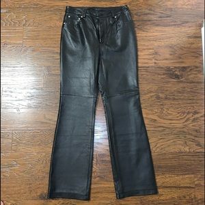 Newport News 100% Leather Pants Sz 10